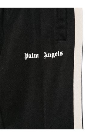 Pantaloni sportivi misto cotone nero PALM ANGELS KIDS | PBCJ002C99FAB0031003